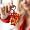 thumbnail image 4 of 2026 Year of the Horse Keychain Pendant, Chinese New Year Zodiac Lucky Charm, Soft Rubber Mascot Key Ring, Red/Yellow Gift Accessory, 4 of 9