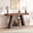 Gray and Brown, variant on QinaQin 55Inch 2-Tier Console Table,Narrow Entryway Table with Storage,Wood Sofa Table Behind Couch Table for Living Room,Bedroom,Gray and Brown