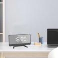 thumbnail image 4 of Decorativo Auto Dimmer Electrónico Snooze USB Digital Reloj de para Durmientes Pesados ​​Adultos Adolescentes Luz bnca Baoblaze Despertador, 4 of 8