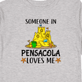 thumbnail image 4 of Inktastic Someone In Pensacola Loves Me Beach Vacation Boys or Girls Long Sleeve Toddler T-Shirt, 4 of 5