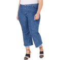 thumbnail image 1 of Michael Kors Mujer Snake Cropped Jeans, Azul, 18W Michael Kors recortado, 1 of 2
