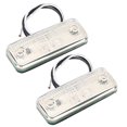 thumbnail image 1 of 2 uds 4 LED luz de posición lateral lámpara de liquidación de señal para camión de remolque (blanco), 1 of 6