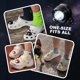 thumbnail image 3 of 2-pack 3-läges LED-ficklampa Campingtillbehör Ljus Varar 145 Timmar Vattentät Skodekoration Croc Huvudlampa (Svart), 3 of 5