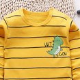 thumbnail image 6 of Gibobby Toddler Baby Boy Clothes 0-12 Months 2t 3t 4t 5t Long Sleeve Plaid Hoodie Sweatshirt Top + Jogger Pants Outfit Set Fall Winter(1-2 Years,Yellow), 6 of 6