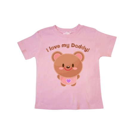 

Inktastic I Love My Daddy- cute baby bear Gift Toddler Boy or Toddler Girl T-Shirt