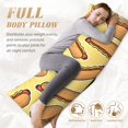 thumbnail image 4 of Body Pillow Cover - Soft Body Pillow Pillowcase, Hot Dogs Breathable Long Body Pillow Case Cover with Invisible Zipper 20x60in, 4 of 5