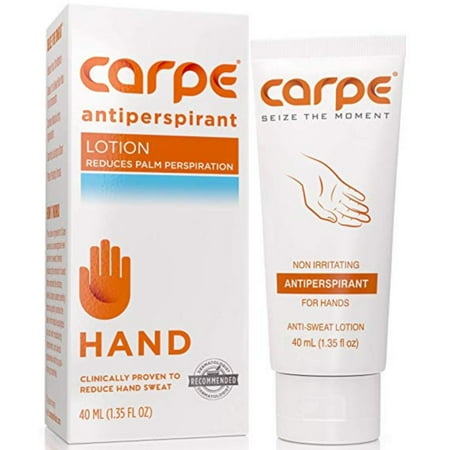 Carpe Antiperspirant Hand Lotion, A dermatologist-recommended, non-irritating, for hyperhidrosis 1 (Best Lotion For Frequently Washed Hands)