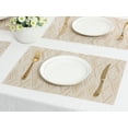thumbnail image 6 of Unique Bargains Set of 8 Placemats for Dining Table Wipeable Table Mat Gold 18x12Inch, 6 of 7