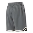 thumbnail image 4 of Mens Solid Color Drawstring Loose Fitting Ice Silk Shorts with Pockets, Breathable Quick Dry Athletic Gym Shorts, Casual Summer Bottom, 1 Pair, 4 of 4