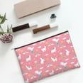 thumbnail image 6 of Hirioo Yoga Unicorn for Paper Reusable Cosmetic Bag Zipper Encouragement Travel Pouch Toiletry Bag for Women Girls, 6 of 7