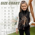thumbnail image 7 of Uorisanigo Unisex Boys Girls Zippered Vest Western Horse Print Sleeveless Jacket Stand Up Collar Jackets Vests with Pockets Puffy Fleece Puffer Vest Fall Winter Outfits Clothes Size 2-12, 7 of 7