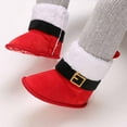 thumbnail image 4 of THDHVS Toddler Snow Boots,Christmas Toddler Print Walking Shoes Socks Snow Shoes Red, 4 of 6