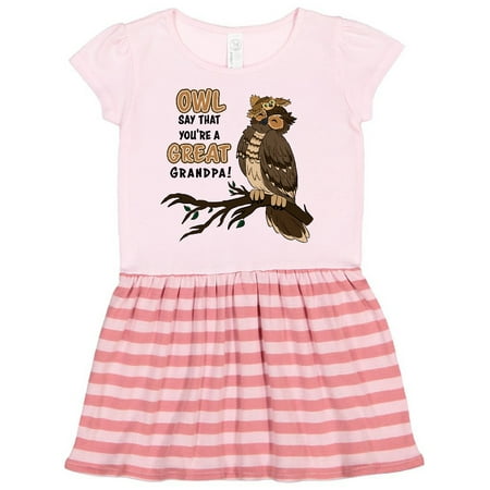 

Inktastic Owl Say That You re A Great Grandpa-Cute Owl Family Gift Toddler Girl Dress