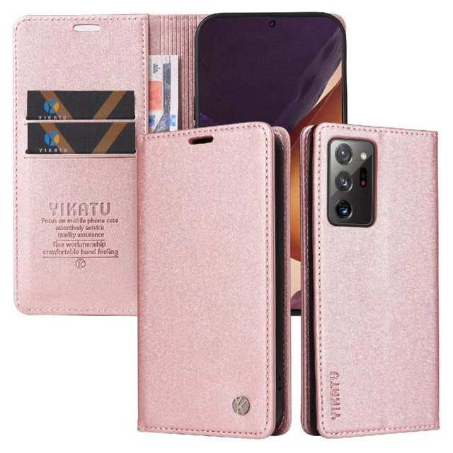 Funda para Samsung Galaxy Note 20 Ultra Estuche de Cuero PU Tipo Cartera con Ranuras para Tarjetas y Cierre Magnético