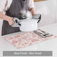 thumbnail image 6 of Placemat Set of 4 Pink Pastoral Flowers Placemats for Dining Table Farmhouse Floral Washable Table Mats for Kitchen and Party Decor Indoor & Outdoor Use, 6 of 8
