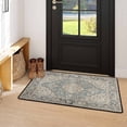 thumbnail image 4 of Washable Vintage Kitchen Mat 31"x20" Non Slip Soft Plush Low Profile Kitchen Rug, Distressed Medallion Oriental Style Sink Mat for Laundry Room Bedroom Office, 4 of 6