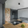 thumbnail image 2 of Kurt 1-Light Matte Black Outdoor Indoor Flush Mount Ceiling Light, 2 of 9