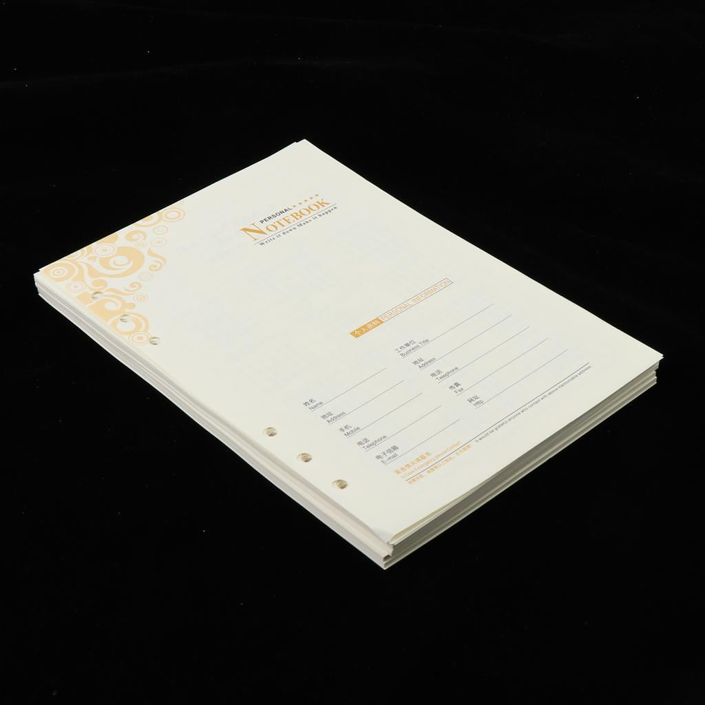 Tongina 2X Loose leaf Binder Paper A5 8.19×5.59inch,Waterproof Ink