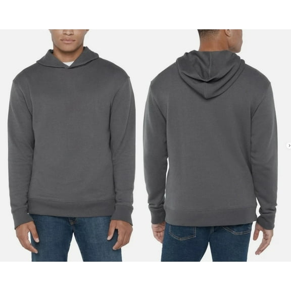 GAP Men's Textured Hoodie - Gray - Size Large