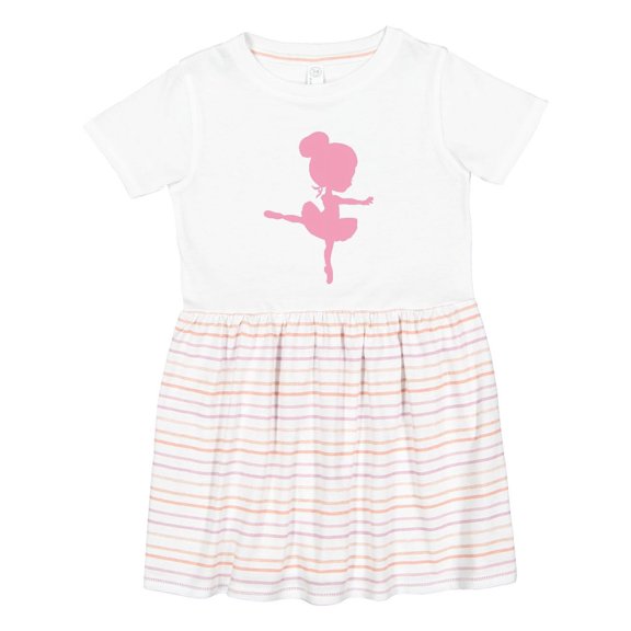 Inktastic Cute Ballerina Girls Toddler Dress