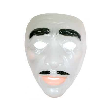 Mask Transparent Clear Face Adult Costume Accessory Plastic