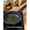 thumbnail image 3 of MICHELANGELO Frying Pans Nonstick -  Non Stick Frying Pan | Ease of Cleaning, All Stovetops Compatible, Built to Last, Stay-Cool Handle, 8+12inch, 3 of 10
