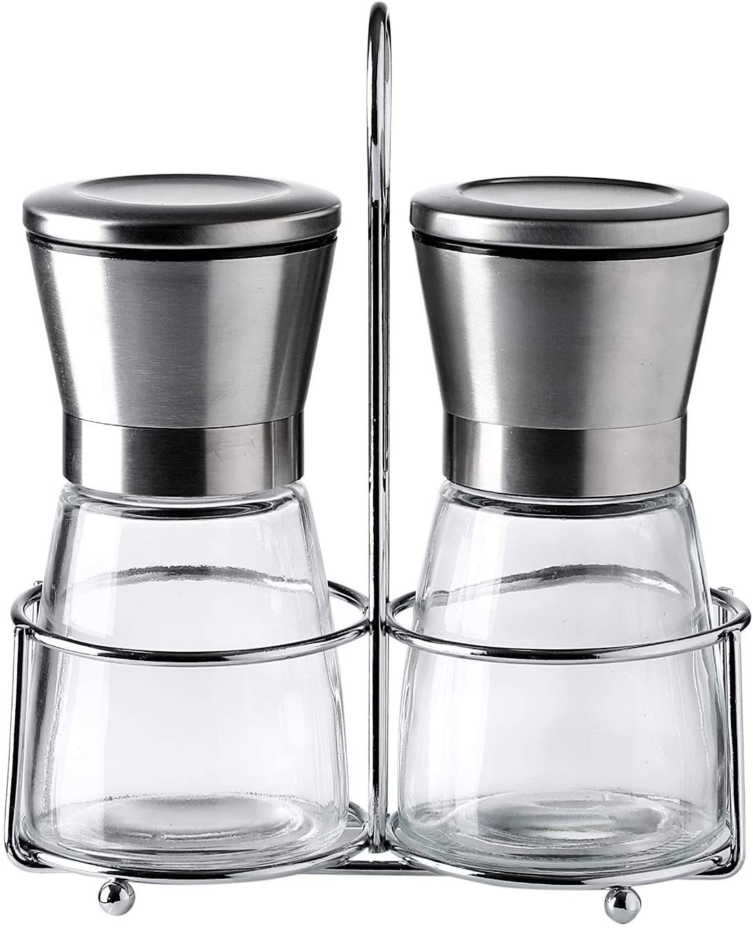 Salt and Pepper Grinder Set with Stand Salt and Pepper Grinder Set with Stand