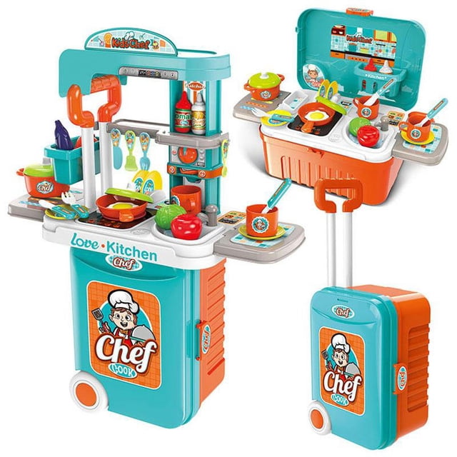Juguetes de cocina Para niños y NiñAs, Maleta de almacenamiento de equipo médico de simulación de maquillaje, regalos, Juguetes Para NiñAs