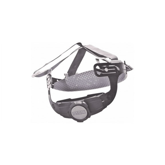 MSA Plastic/Nylon Fas-Trac III Replacement 4 Point Ratchet Suspension With Flush Rear Lug Attachment And 3 Level Nape Strap For Use With Thermalgard And Topgard Helmets