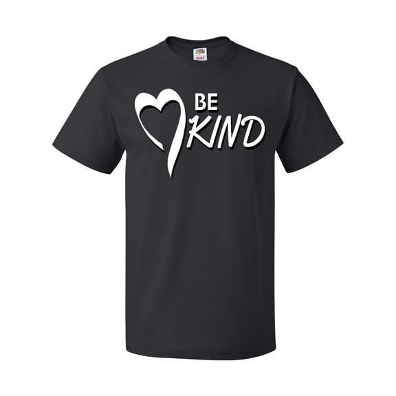 Inktastic Be Kind with Heart Ribbon in White Text T-Shirt