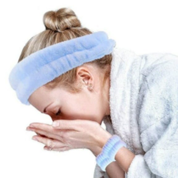 Cheers US 3Packs Spa Headband – Hair Band Women Facial Makeup Head Band Soft Coral Fleece Head Wraps For Shower Washing Face