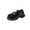 Black, variant on Girls’ Black Loafers Patent Leather Slip-On Dress Shoes for School Black