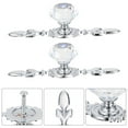 thumbnail image 2 of 4 Pcs Boutons de Porte en Cristal Durables Bouton de Garde-Robe Poignée de Placard Utile, 2 of 8