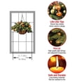 thumbnail image 7 of 2PCS Artificial Christmas Hanging Basket, Hanging Decor with Frosted Pine Cones, Berry Clusters, Outdoor Christmas Decorations for Garden Patio Lawn, 7 of 7