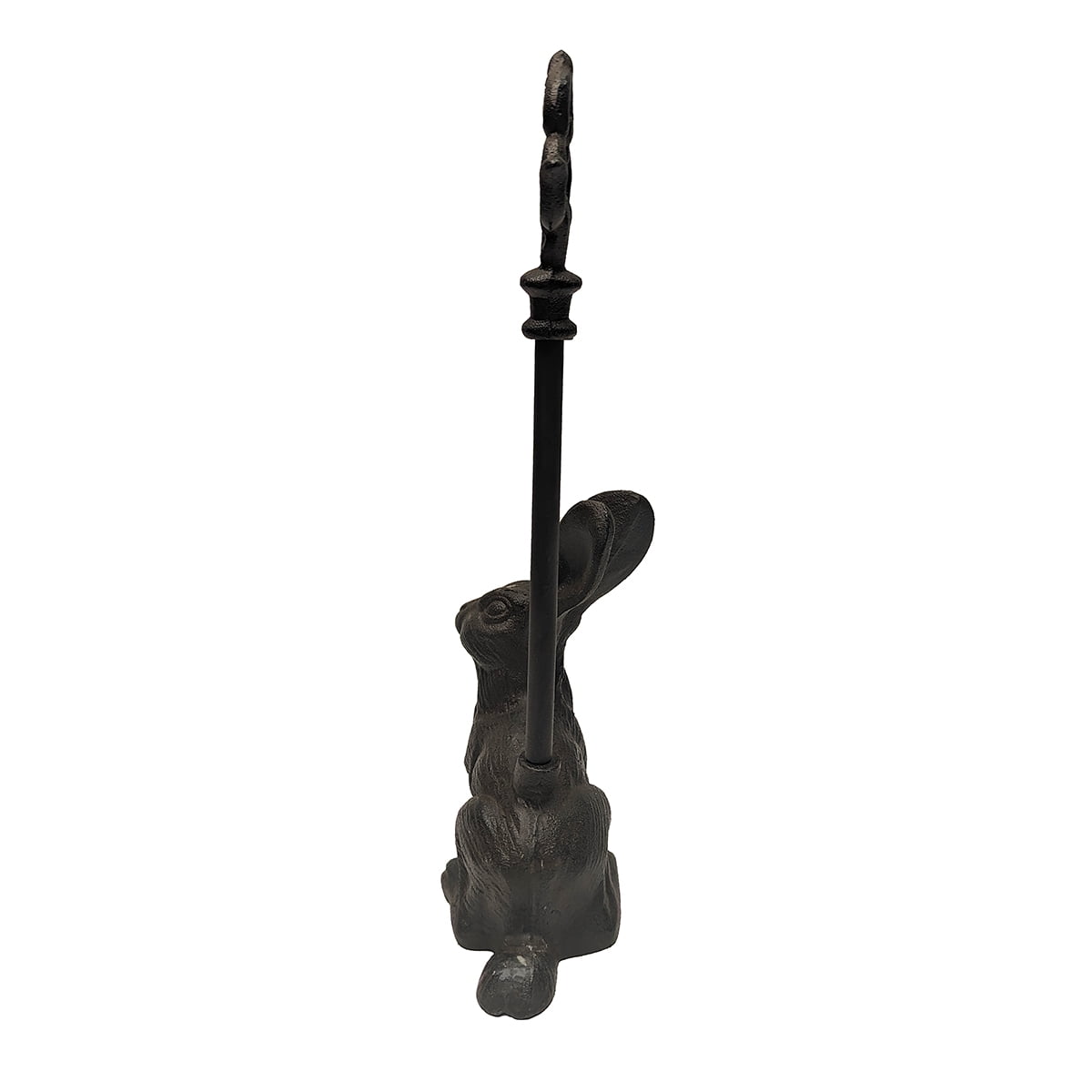 Cast Iron Rabbit Doorstop Carry Handle Heavy Metal Front Door Stop Bunny Stopper Home Decor