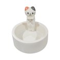 thumbnail image 4 of Candelabro de resina con diseño de gatito de dibujos animados regalo para amantes de los gatos (oreja colorida), 4 of 4