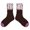 Brown, variant on Xijirk Fringe Lace Crew Socks Color Block Cotton Ankle Socks Size:5-8 Years