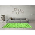 thumbnail image 3 of Ahgly Company Indoor Rectangle Abstract Green Modern Area Rugs, 2' x 5', 3 of 4
