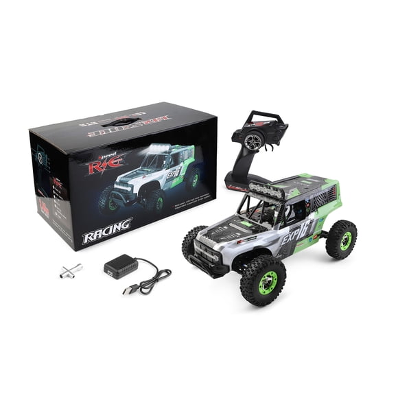 ZLight WLtoys 124006 2.4G RC Car 40kmh 4WD Electric High Speed Control Remote Control Toys For Children Green