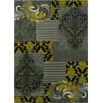 thumbnail image 2 of Handcraft Rugs - Yellow, Gray, Silver, Black, Abstract Area Rug Modern Contemporary Floral and Patchwork Geometric Design, 2 of 8