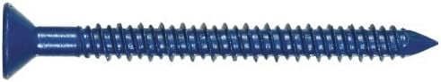 Hillman Tapper Masonry Fastener 1/4 " X 2-3/4 " Flat Head Phillips 100/Box — Home & Garage Storage, Stackable Design