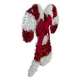 thumbnail image 3 of Northlight Tinsel Candy Cane Christmas Window Decoration - 19" - Red and White - Unlit, 3 of 3