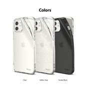 Ringke Air & Shoulder Strap Case Compatible with iPhone 12 mini, Lightweight Thin TPU Cover with Shoulder Strap - Clear / Black