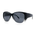 thumbnail image 5 of Polarized Womens Oversized Butterfly Rhinestone Studded Fit Over Sunglasses [Black Clear - Black], 5 of 7