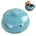thumbnail image 3 of Ceramic Ashtray With Lids, Windproof, Cigarette Ashtray Compatible With Indoor Or Outdoor Useash Holder Compatible With Smokers,desktop Smoking Ash Tr, 3 of 5