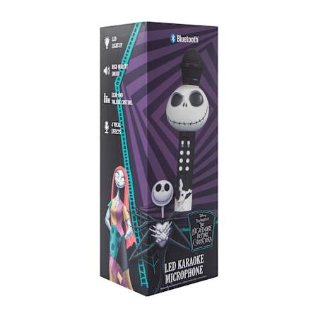 Halloween Bluetooth LED Karaoke Microphone with Echo Control