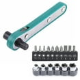 thumbnail image 2 of Llave destornillador, llave de 1/4" Destornillador Trinquete Llave de trinquete Juego de llaves de tubo Durabilidad extendida NikouMX herramienta, 2 of 8
