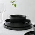 thumbnail image 3 of Stone Lain Celina 12-Piece Dinnerware Set Stoneware, Black, 3 of 6
