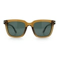 thumbnail image 5 of Gentlemanly Polarized Horn Rim Hipster Plastic Refined Fashion Sunglasses Beige - Green, 5 of 8