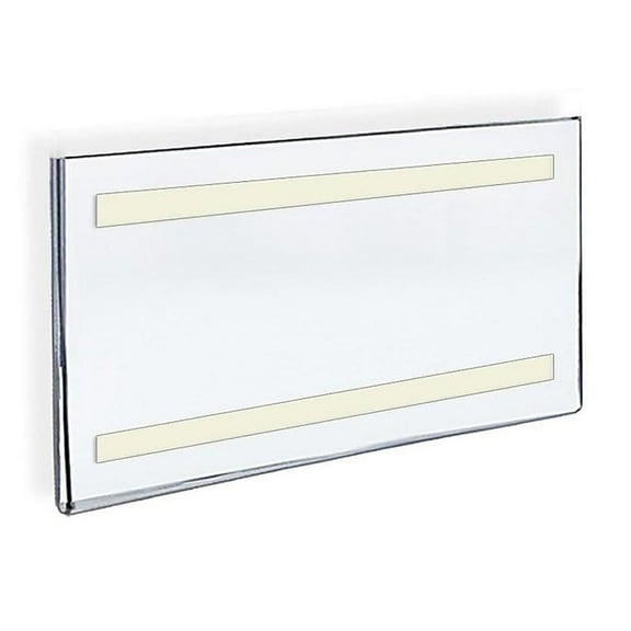 Azar 122037 17"W x 11"H Acrylic Sign Holder with Adhesive Tape , 10Pack